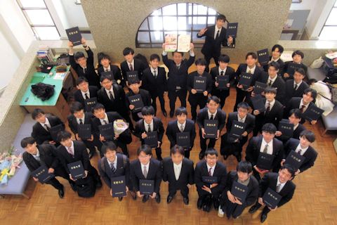 令和3年度工業化学科化学プロセス工学コース卒業生